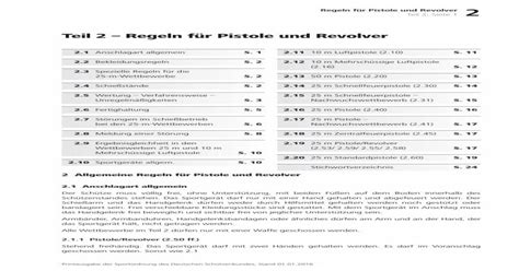 357 rsb|Teil 2 – Regeln für Pistole und Revolver.